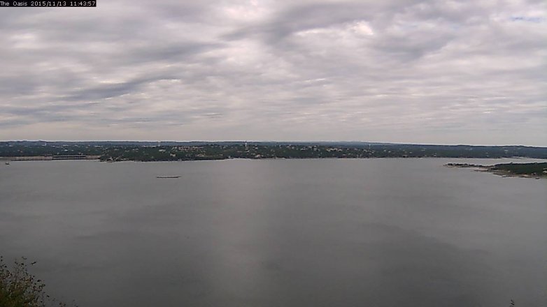 Lake Travis webcam, November 13, 2015 10:50 AM CT