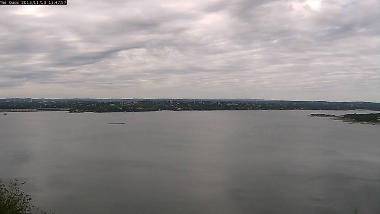Lake Travis webcam, November 13, 2015 10:55 AM CT