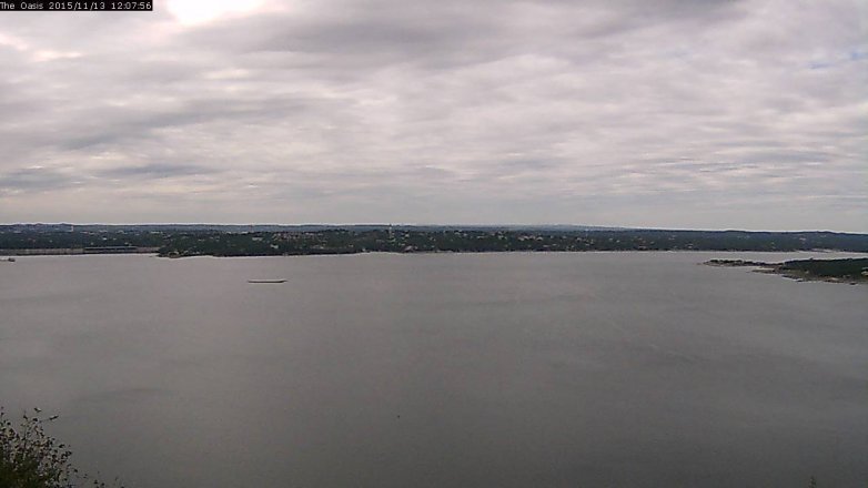 Lake Travis webcam, November 13, 2015 11:15 AM CT