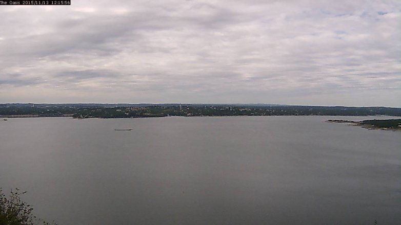 Lake Travis webcam, November 13, 2015 11:25 AM CT