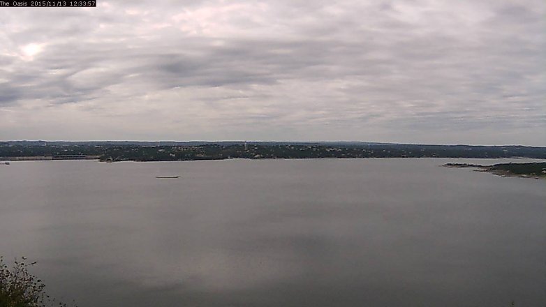 Lake Travis webcam, November 13, 2015 11:45 AM CT