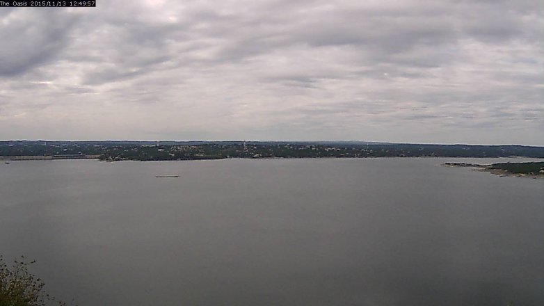 Lake Travis webcam, November 13, 2015 11:55 AM CT