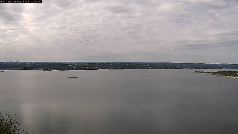 Lake Travis webcam, November 13, 2015 12:30 PM CT