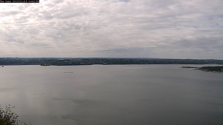 Lake Travis webcam, November 13, 2015 1:10 PM CT