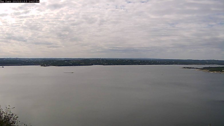Lake Travis webcam, November 13, 2015 1:15 PM CT