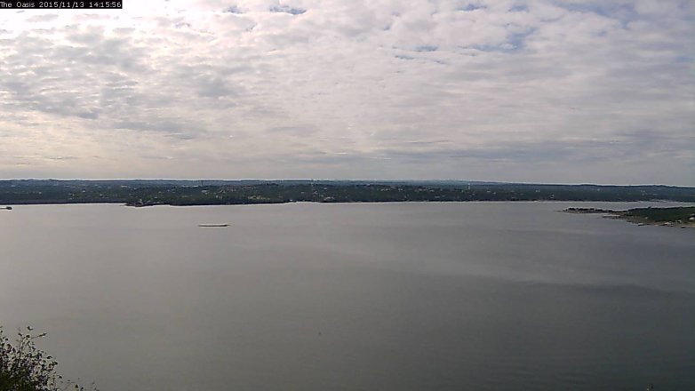 Lake Travis webcam, November 13, 2015 1:25 PM CT