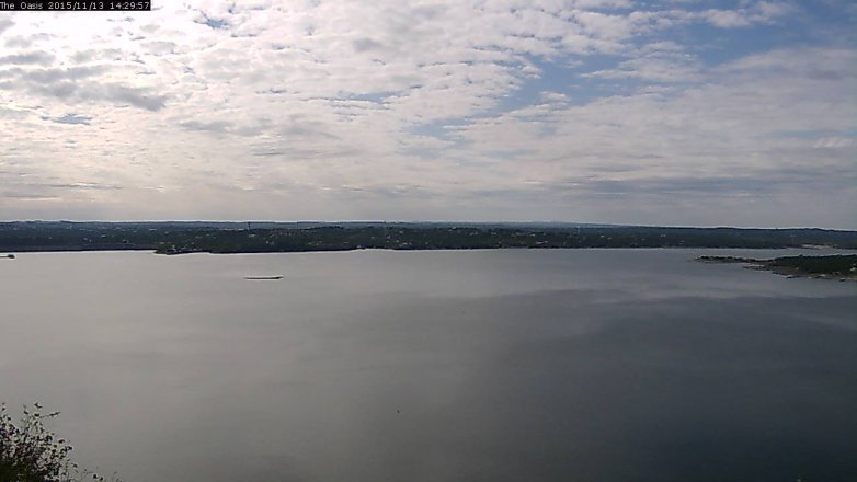 Lake Travis webcam, November 13, 2015 1:40 PM CT