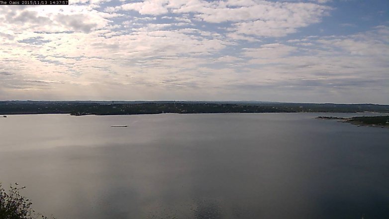 Lake Travis webcam, November 13, 2015 1:45 PM CT
