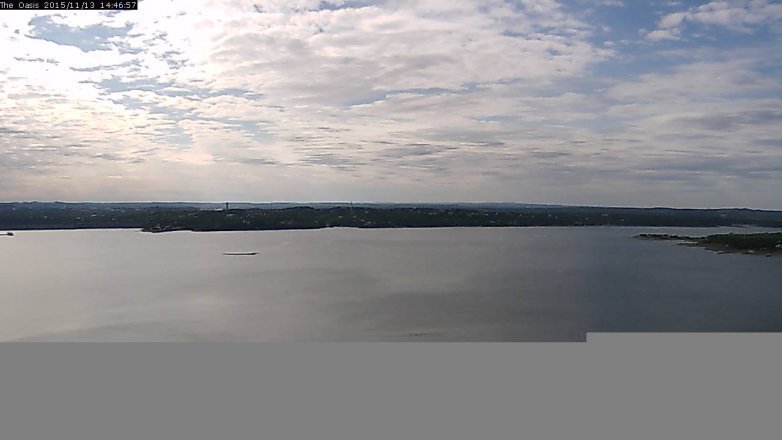 Lake Travis webcam, November 13, 2015 1:55 PM CT