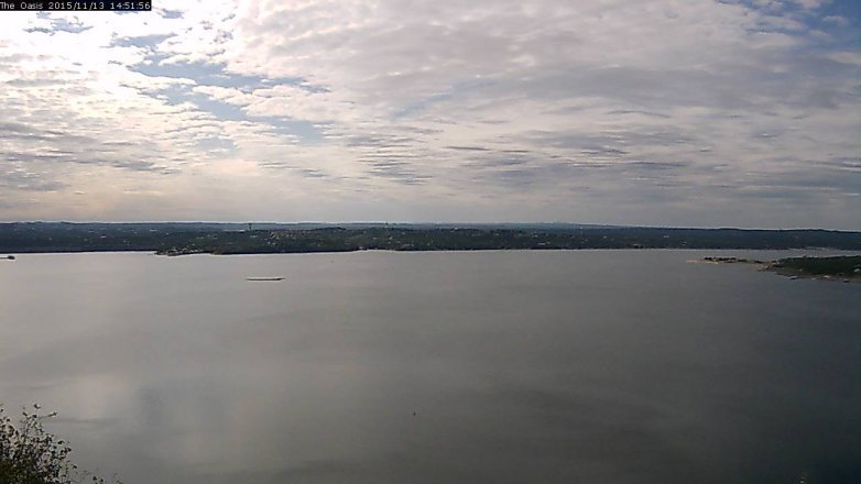 Lake Travis webcam, November 13, 2015 2:00 PM CT