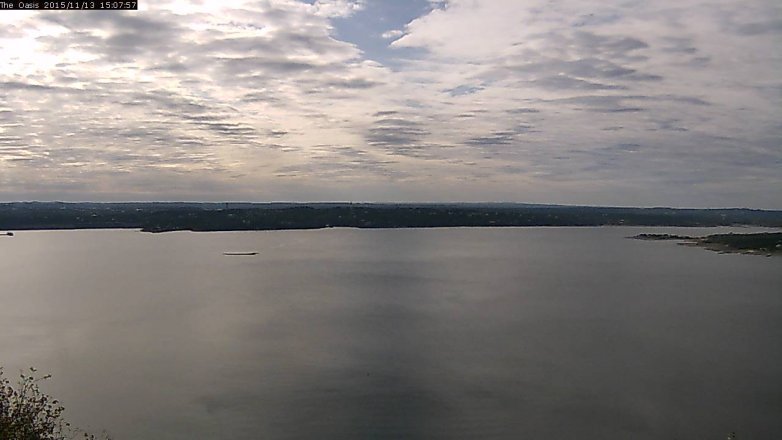 Lake Travis webcam, November 13, 2015 2:15 PM CT