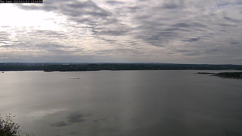 Lake Travis webcam, November 13, 2015 2:20 PM CT