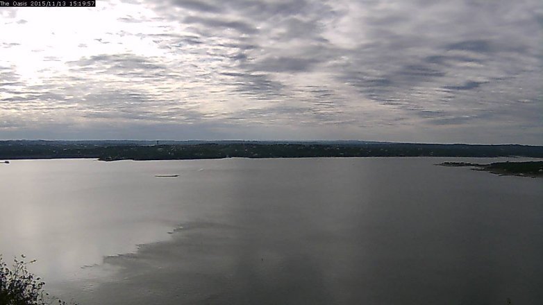 Lake Travis webcam, November 13, 2015 2:30 PM CT