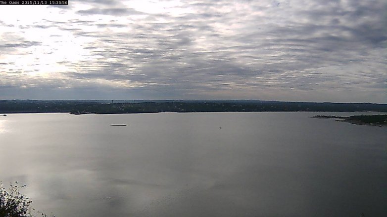 Lake Travis webcam, November 13, 2015 2:45 PM CT