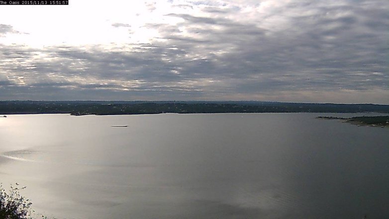 Lake Travis webcam, November 13, 2015 3:00 PM CT