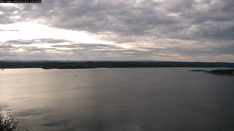 Lake Travis webcam, November 13, 2015 3:25 PM CT