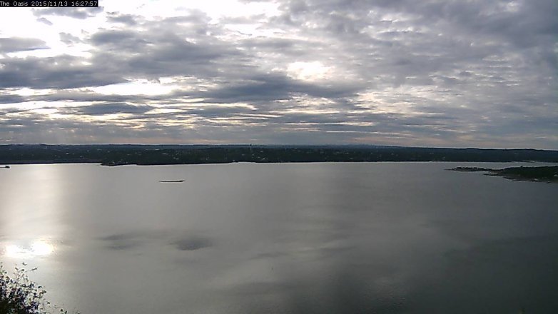 Lake Travis webcam, November 13, 2015 3:35 PM CT