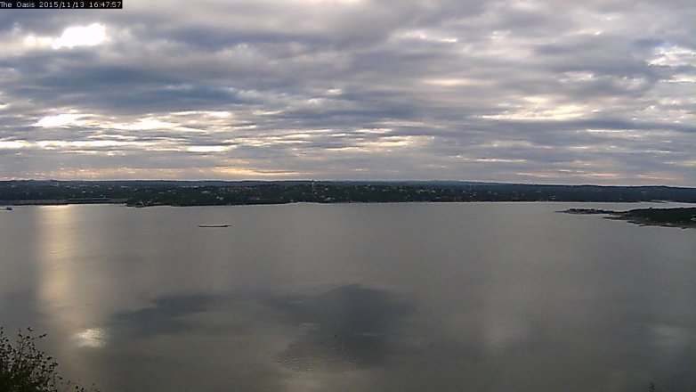 Lake Travis webcam, November 13, 2015 3:55 PM CT