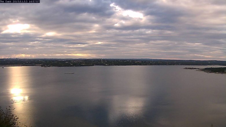 Lake Travis webcam, November 13, 2015 4:05 PM CT