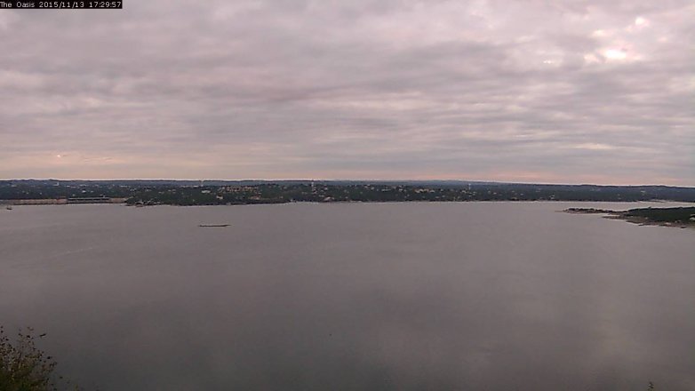 Lake Travis webcam, November 13, 2015 4:35 PM CT