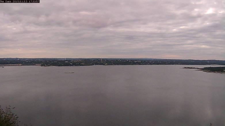Lake Travis webcam, November 13, 2015 4:40 PM CT