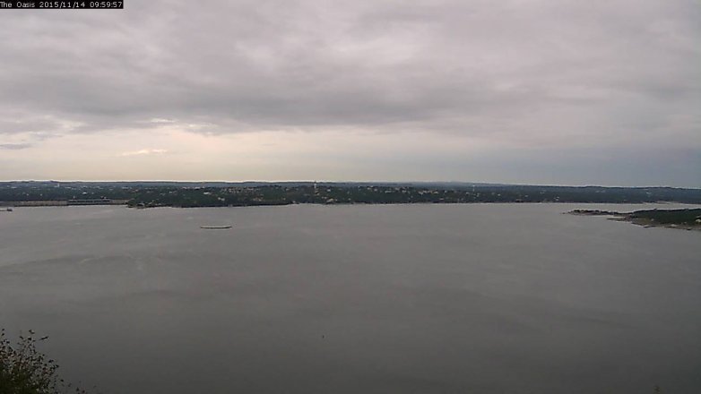 Lake Travis webcam, November 14, 2015 9:05 AM CT