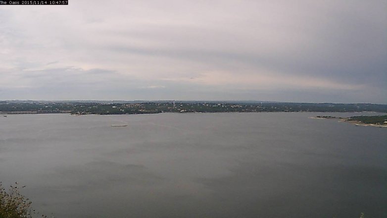 Lake Travis webcam, November 14, 2015 9:55 AM CT