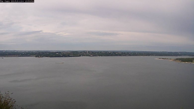 Lake Travis webcam, November 14, 2015 10:05 AM CT