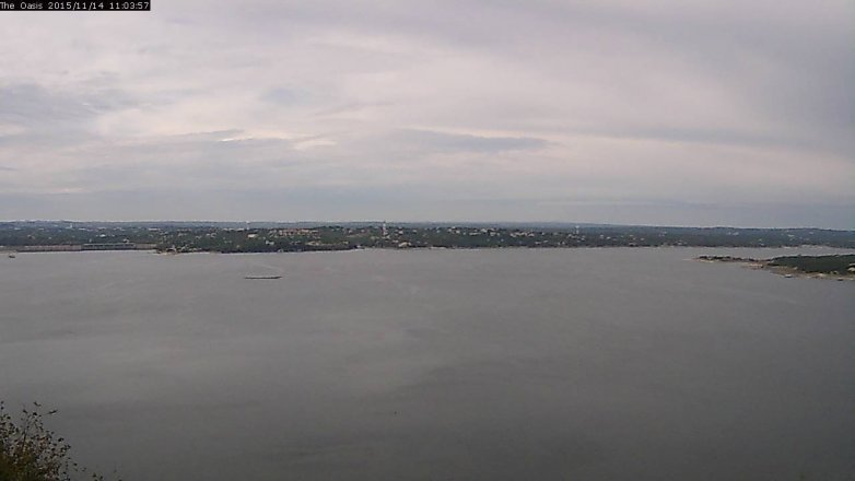 Lake Travis webcam, November 14, 2015 10:10 AM CT