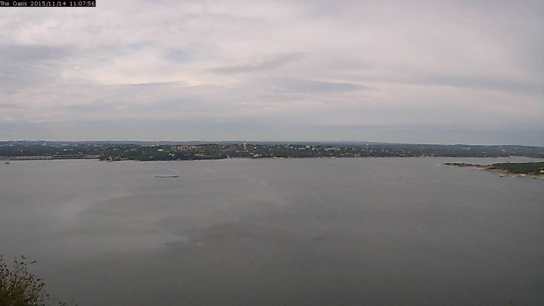 Lake Travis webcam, November 14, 2015 10:15 AM CT