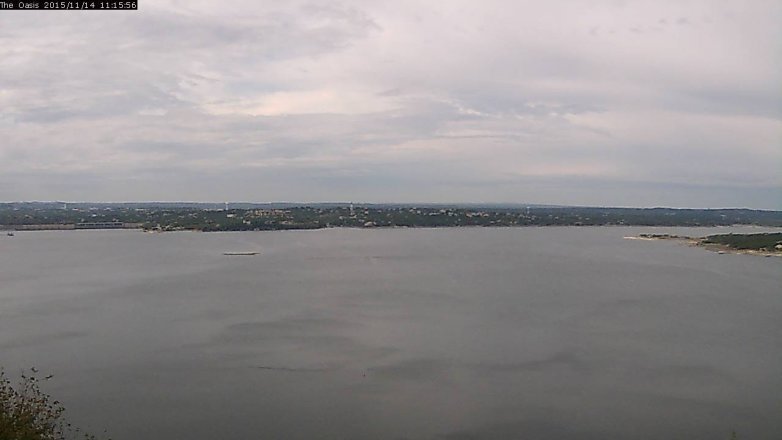 Lake Travis webcam, November 14, 2015 10:20 AM CT