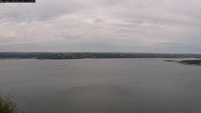 Lake Travis webcam, November 14, 2015 10:30 AM CT