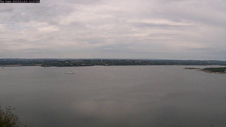 Lake Travis webcam, November 14, 2015 10:35 AM CT