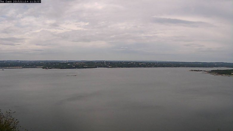 Lake Travis webcam, November 14, 2015 10:40 AM CT