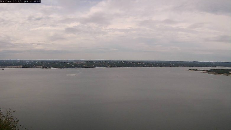 Lake Travis webcam, November 14, 2015 10:45 AM CT