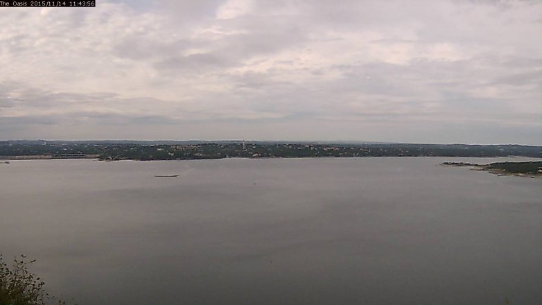 Lake Travis webcam, November 14, 2015 10:50 AM CT