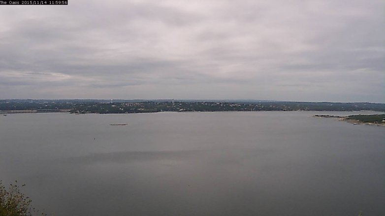 Lake Travis webcam, November 14, 2015 11:05 AM CT