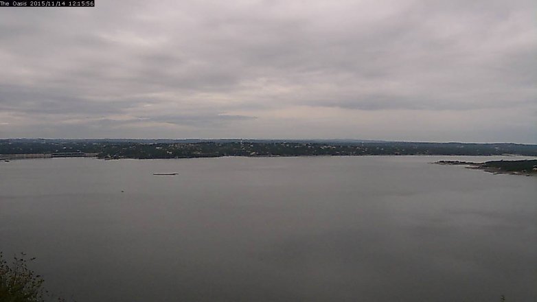 Lake Travis webcam, November 14, 2015 11:25 AM CT