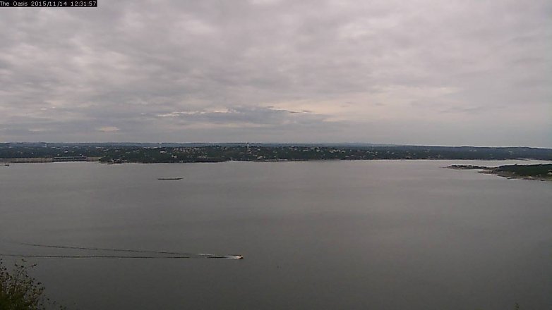 Lake Travis webcam, November 14, 2015 11:40 AM CT