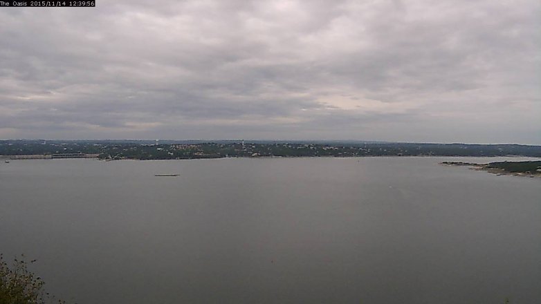 Lake Travis webcam, November 14, 2015 11:45 AM CT