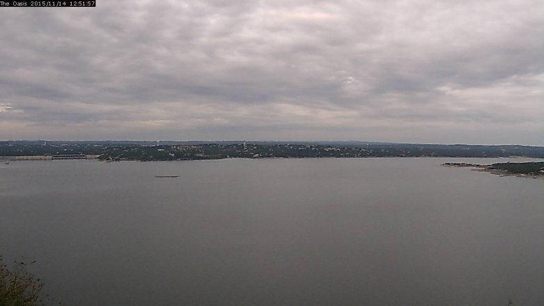 Lake Travis webcam, November 14, 2015 12:00 PM CT