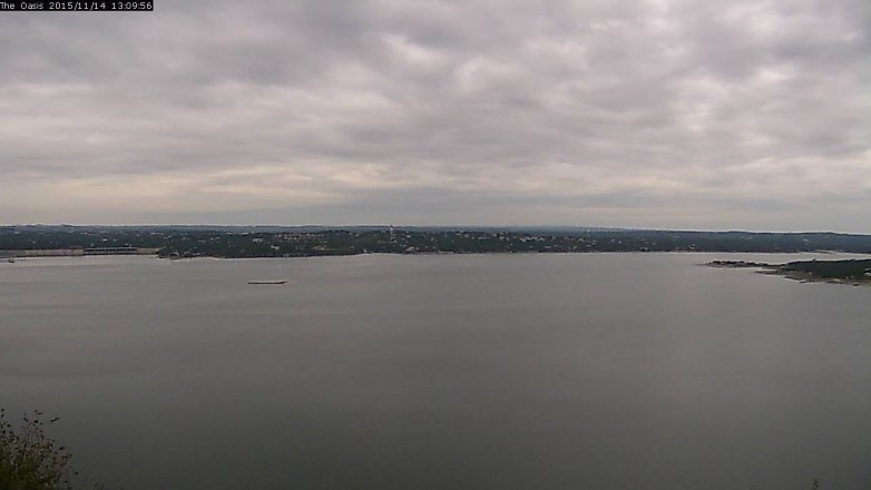 Lake Travis webcam, November 14, 2015 12:15 PM CT