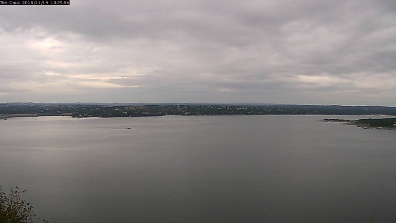 Lake Travis webcam, November 14, 2015 12:35 PM CT