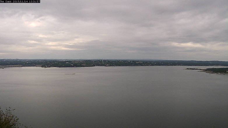 Lake Travis webcam, November 14, 2015 12:40 PM CT