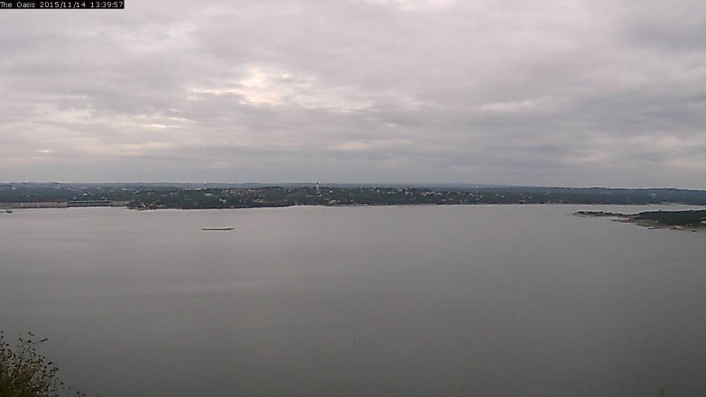 Lake Travis webcam, November 14, 2015 12:45 PM CT