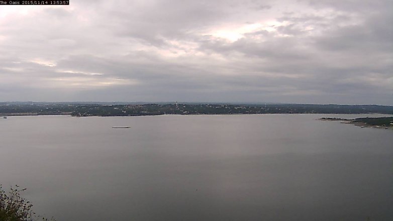 Lake Travis webcam, November 14, 2015 1:00 PM CT