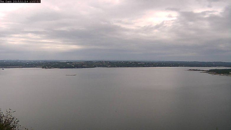 Lake Travis webcam, November 14, 2015 1:05 PM CT