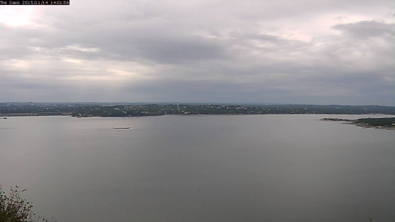 Lake Travis webcam, November 14, 2015 1:10 PM CT