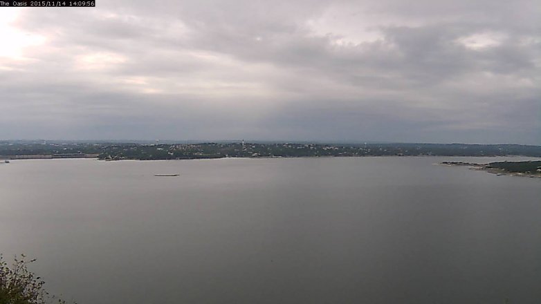 Lake Travis webcam, November 14, 2015 1:15 PM CT