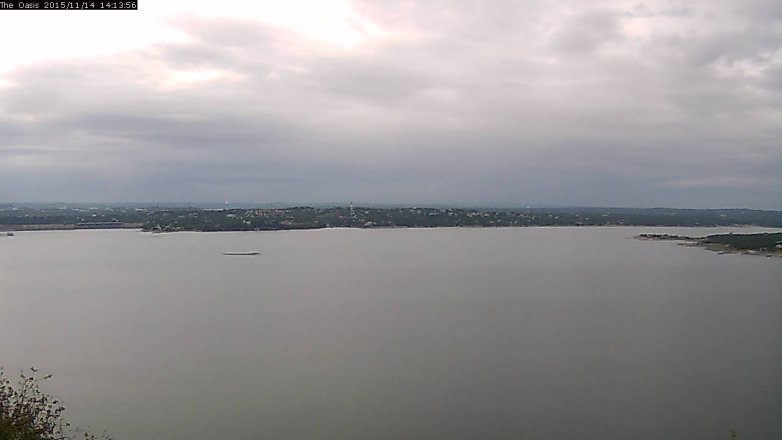 Lake Travis webcam, November 14, 2015 1:20 PM CT